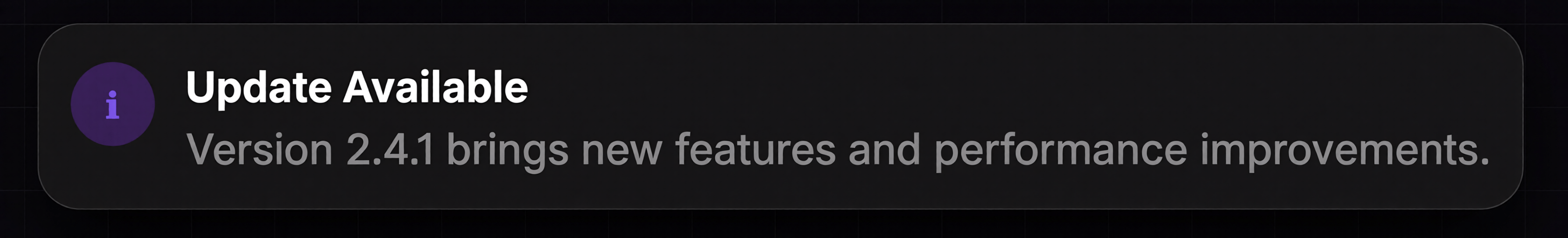 Notification Toast