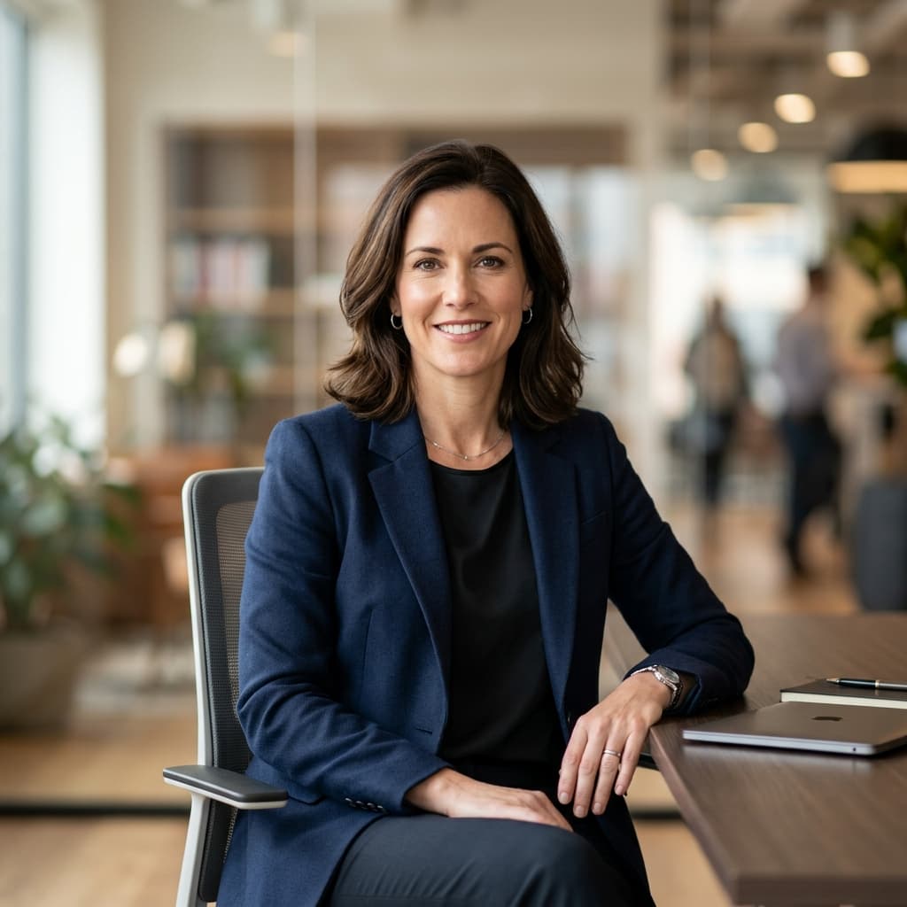 Sleek tech executive portrait